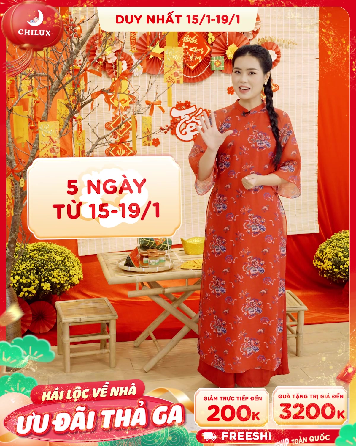 [🆕🇻🇳]  Chilux – Nhà Máy Sản Xuất Nôi Cũi Đa Năng 🧑‍🧒❤️️👶⭐️ MỪNG XUÂN ẤT TỴ  TẶNG LÌ XÌ LÊN ĐẾN 200K GIẢM KHỦNG LÊN ĐẾN 48%QUÀ TẶNG SIÊU HẤP DẪN trị giá đến 3,2 triệu đồng  FREESHIP

 HÁI LỘC VỀ NHÀ – ƯU ĐÃI THẢ GA  , shares-0✔️ , likes-0❤️️ , date-2025-01-15 17:00:07🇻🇳🇻🇳🇻🇳📰🆕