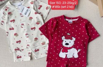 [🆕🇻🇳]  Ber Orion – Quần áo trẻ em – Sỉ 🧑‍🧒❤️️👶⭐️ EM SẴN SHIP RỒI ẠSet 2 bộ bé gái baby kitty cưng xỉu
Tone be đỏ mặc tết cực xinh
Vải cotton mềm mịn ạ.Size 110: 11-13kg
Size 120: 14-16kg
Size 130: 17- , shares-0✔️ , likes-3❤️️ , date-2025-01-18 18:32:01🇻🇳🇻🇳🇻🇳📰🆕