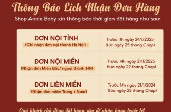[🆕🇻🇳] Annie Baby – Cửa hàng quần áo sơ sinh & trẻ em – Đồ trẻ em 🧑‍🧒❤️️👶⭐️ Thông Báo Lịch Nhận Đơn Hàng & Nghỉ TếtẤt Tỵ gần kề, để tiện lợi cho mẹ mua sắm, Magic Kids gửi mẹ Lịch nghỉ Tết Nguyên Đán 2025:​
Annie Baby sẽ làm việ , shares-0✔️ , likes-2❤️️ , date-2025-01-18 17:51:26🇻🇳🇻🇳🇻🇳📰🆕
