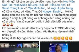 [🆕🇻🇳] YOGA LUNA THÁI CENTER – Trung tâm giảng dạy Yoga hàng đầu về Yoga Bà Bầu, Yoga Trẻ Em 🧘 Top1Yoga 🤸🏻‍♀️  Học Viện Biết ơn những tình cảm của các a/c tập thể lớp TTC138 và TTC180
Chúc a/c vững bước với hành trình yêu thương cùng nghề giáo viên YogaLuôn tr , shares-0✔️ , likes-1❤️️ , date-2025-01-22 02:30:01🇻🇳🇻🇳🇻🇳📰🆕