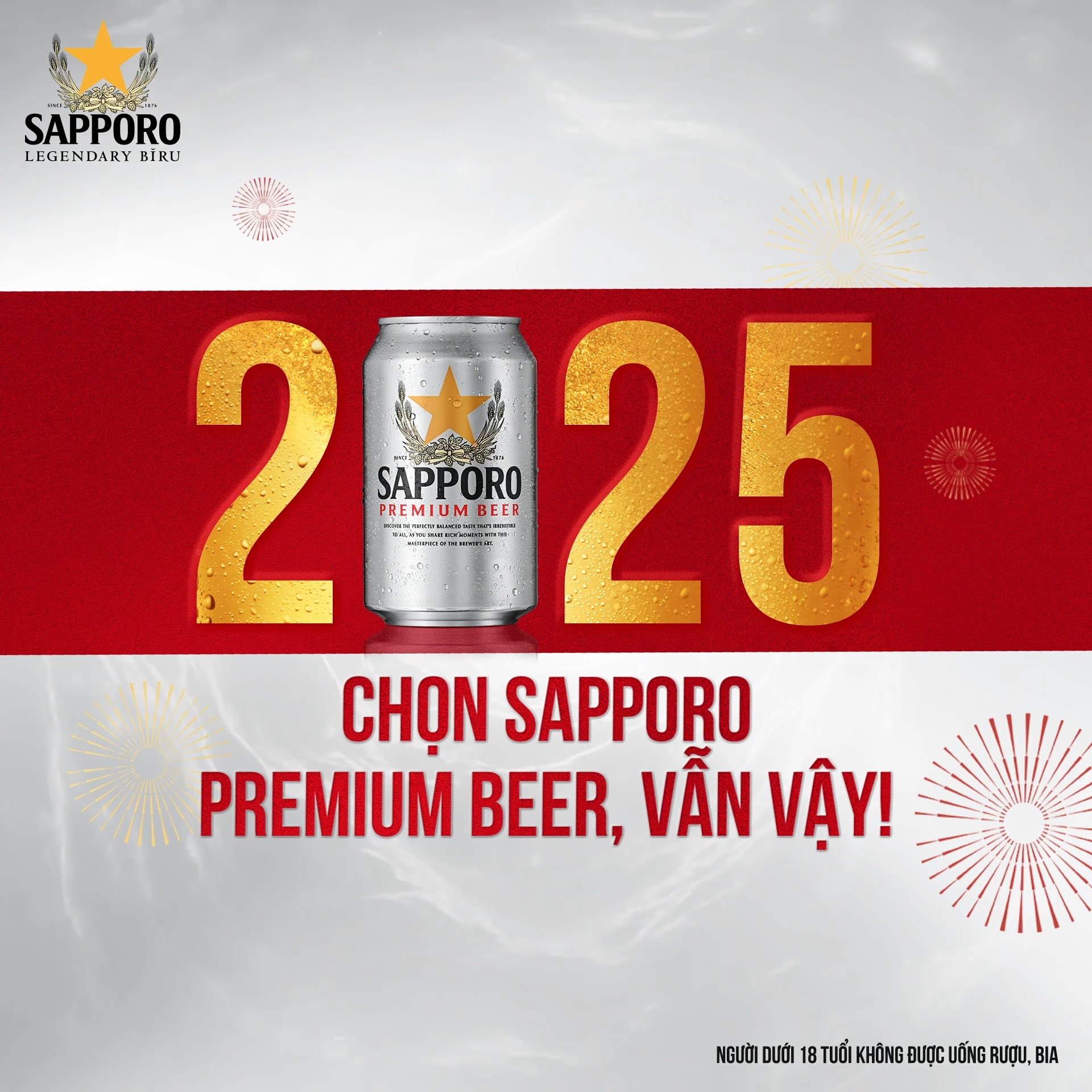 [🥂🇻🇳] Sapporo Vietnam 🍹 Top1Drink 🍻 – NĂM MỚI DẪU ĐỔI THAY, CHỌN SAPPORO PREMIUM BEER VẪN VẬY 💯Năm mới mọi th …