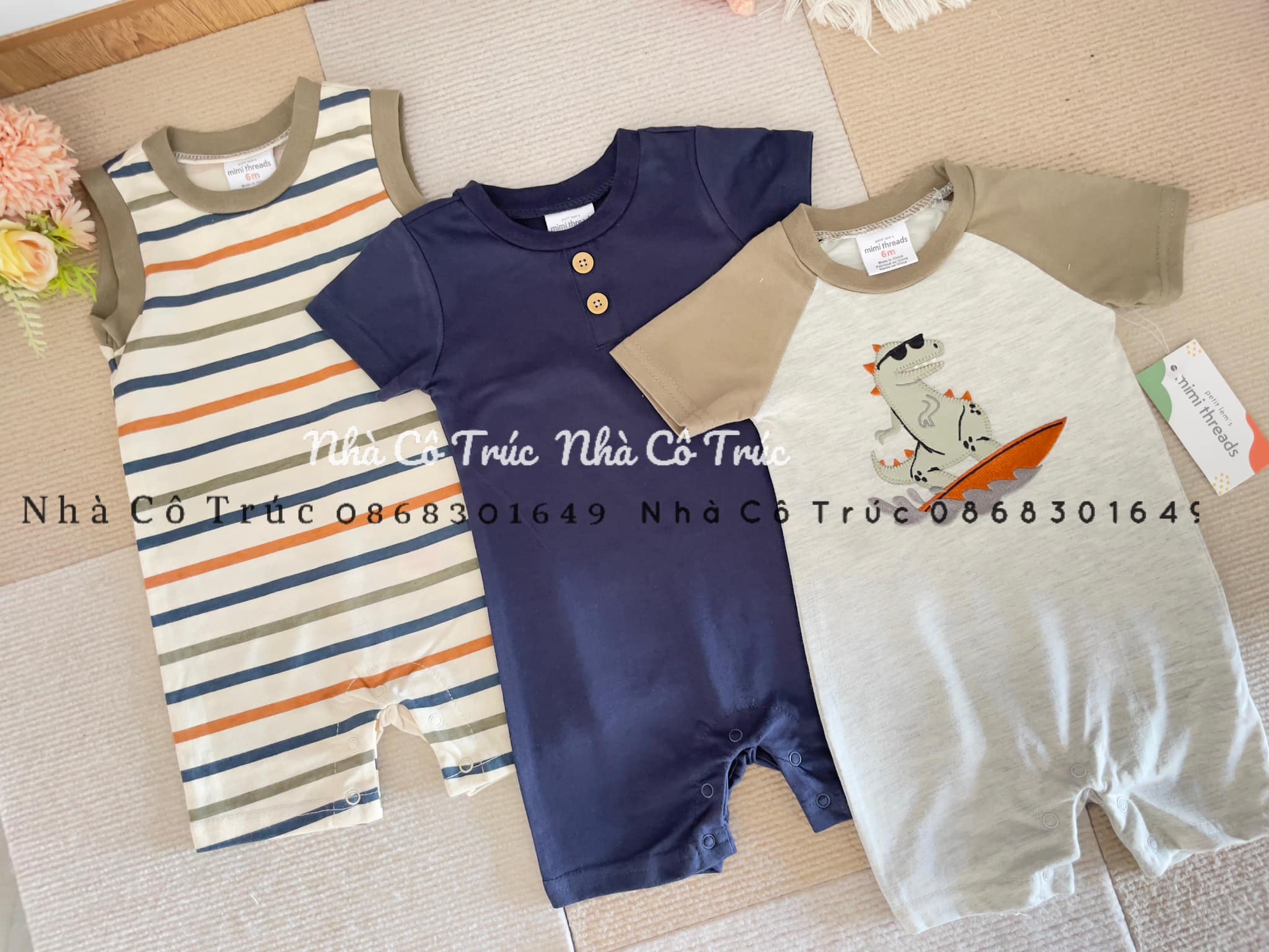[🆕🇻🇳]  Nhà Cô Trúc-Chuyên: Bodysuit,sleep,Romper hàng Xuất dư các hãng xịn xò, hàng Qccc săn sale giá hời 🧑‍🧒❤️️👶⭐️  Sét 3c romper ạ , Vừa giảm giá , vừa freeship Ngại gì không chốt đơn Mẹ nhỉ
Còn lẻ size sốp đã note kèm hình r ạ
Giá :209k/ 3c
, shares-0✔️ , likes-5❤️️ , date-2025-01-21 14:50:17🇻🇳🇻🇳🇻🇳📰🆕