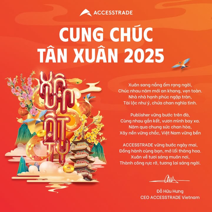 [🤑🇻🇳] ACCESSTRADE là nền tảng Tiếp thị liên kết (Affiliate Marketing) số 1 tại Việt Nam 💲 Top1MMO 🤑 – CUNG CHÚC TÂN XUÂN 2025Tết đến Xuân về, là thời điểm chúng ta trao cho nhau …