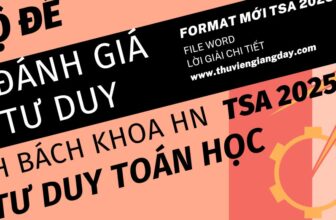 [🆕🇻🇳] Tailieu247.net – Chuyên tài liệu file word 📚 Top1Learn 📕 BỘ ĐỀ LUYỆN THI THỬ ĐGTD ĐHBK HN – TƯ DUY TOÁN HỌC – SOẠN CHUẨN FORM TSA 2025 SỐ ĐỀ DỰ KIẾN: 20 ĐỀ. Bám sát cấu trúc thi TSA 2025: Phần 1: Tư duy toán học  , shares-0✔️ , likes-0❤️️ , date-2025-01-06 17:48:20🇻🇳🇻🇳🇻🇳📰🆕