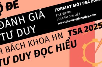 [🆕🇻🇳] Tailieu247.net – Chuyên tài liệu file word 📚 Top1Learn 📕 BỘ ĐỀ LUYỆN THI THỬ ĐGTD ĐHBK HN – TƯ DUY ĐỌC HIỂU – SOẠN CHUẨN FORM TSA 2025 SỐ ĐỀ DỰ KIẾN: 20 ĐỀ. Bám sát cấu trúc thi TSA 2025: Phần 2: Tư duy đọc hiểu  , shares-0✔️ , likes-0❤️️ , date-2025-01-06 18:10:23🇻🇳🇻🇳🇻🇳📰🆕