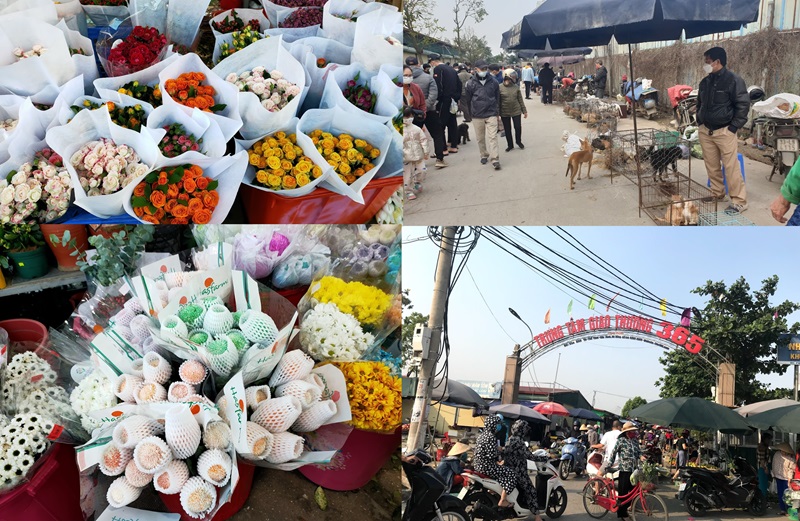 Phiên chợ tết ở Hà Nội. Chợ tết ở Hà Nội độc đáo