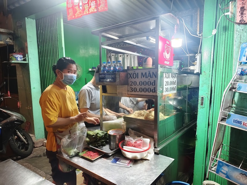 Quán ăn sáng ở Sài Gòn. Quán ăn sáng bình dân ở Sài Gòn