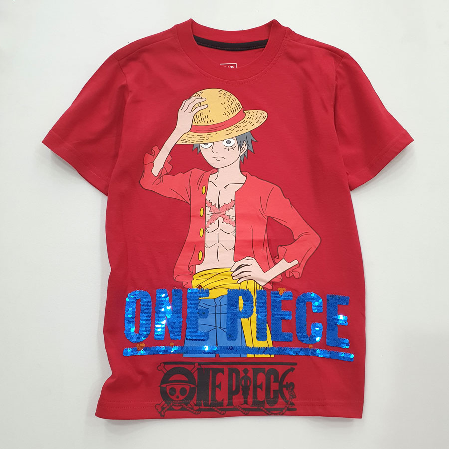[🛒🇻🇳][27kg-65kg] Áo thun bé trai kết kim sa vuốt đảo chiều hình One Piece màu đỏ - The Childrens Place , SKU - AN511-3 - besanhdieu.com 🇻🇳🛒Top1Shop🛒 🇻🇳Top1Vietnam🇻🇳 🛍🛒🇻🇳