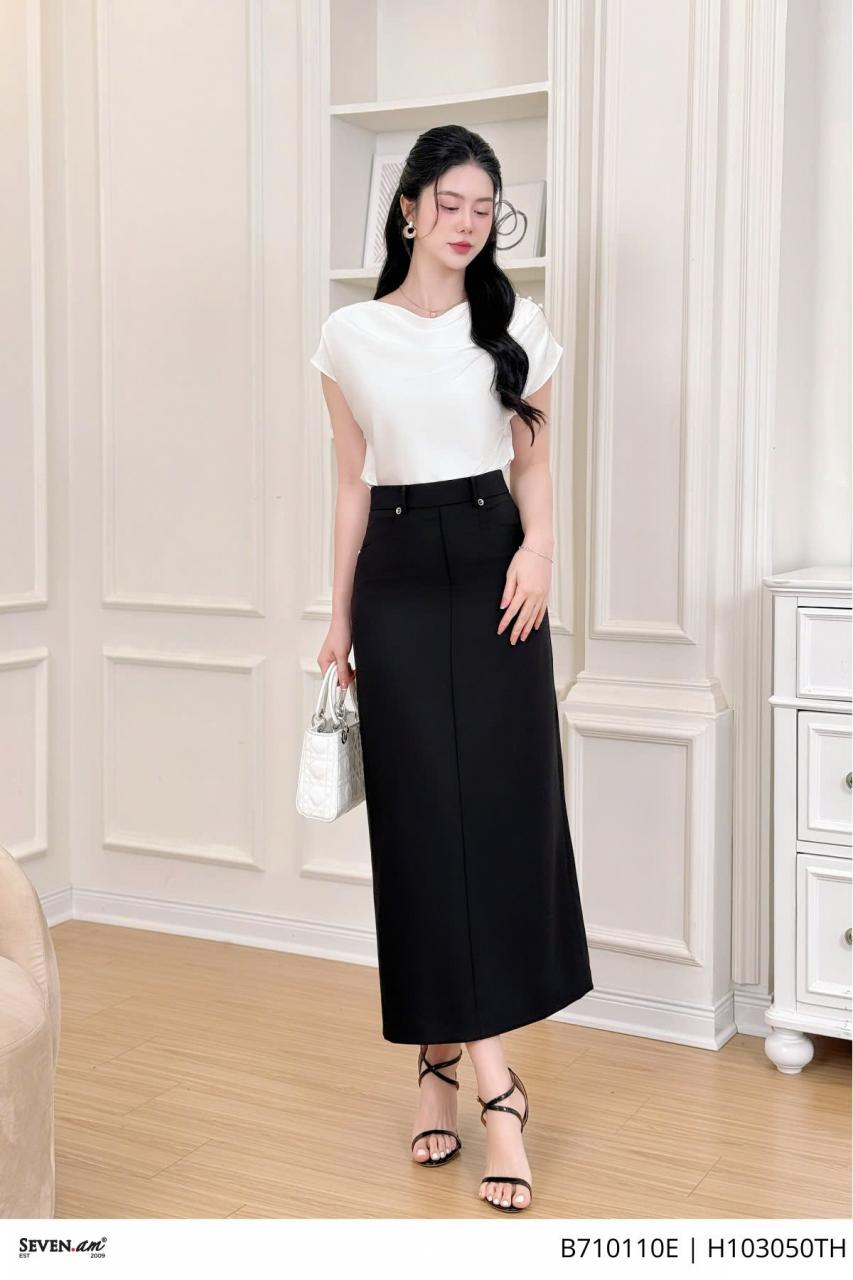 [🛒🇻🇳]Juyp suông dáng dài đen 2 túi chéo đính cúc thời trang nữ Seven.AM B710110E – Seven.AM , SKU – – sevenam.vn 🇻🇳🛒Top1Shop🛒 🇻🇳Top1Vietnam🇻🇳 🛍🛒🇻🇳