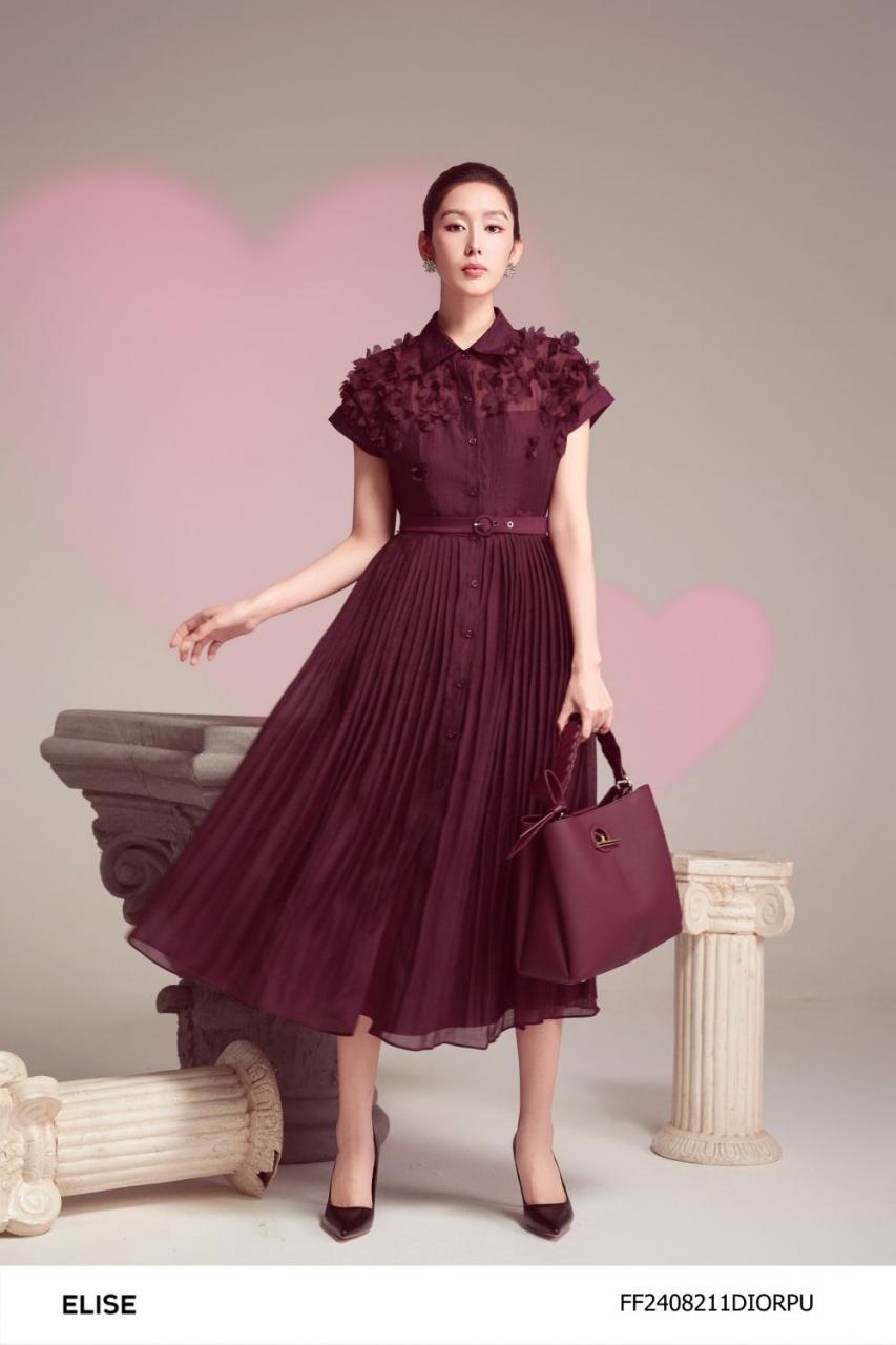 [🛒🇻🇳]ĐẦM TƠ TÍM MẬN ĐÍNH HOA – , SKU – FF2408211DIORPU – elise.vn 🇻🇳🛒Top1Shop🛒 🇻🇳Top1Vietnam🇻🇳 🛍🛒🇻🇳