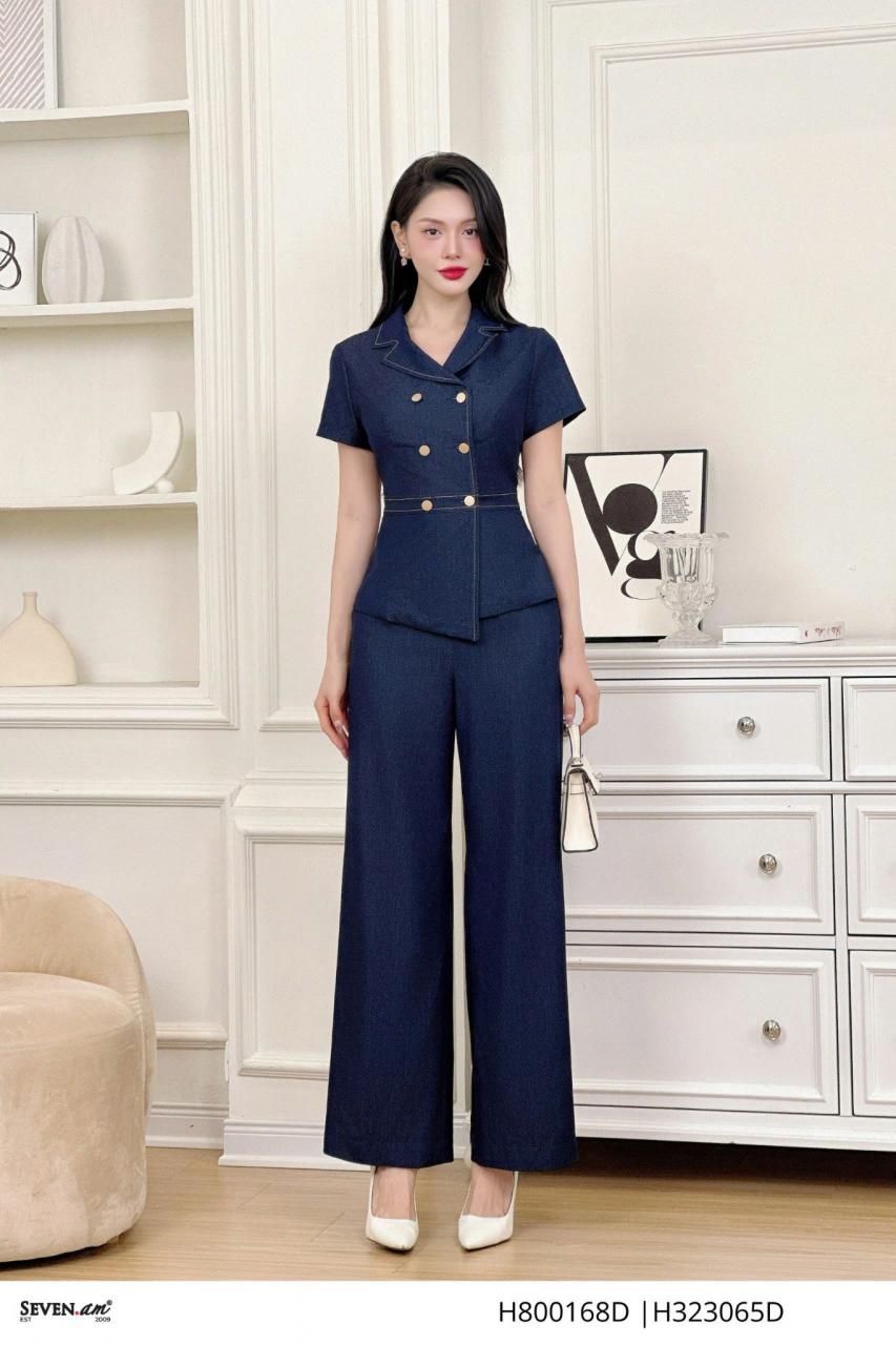 [🛒🇻🇳]Quần ống đứng chất liệu denim mềm thời trang nữ Seven.AM H800168D – Seven.AM , SKU – – sevenam.vn 🇻🇳🛒Top1Shop🛒 🇻🇳Top1Vietnam🇻🇳 🛍🛒🇻🇳