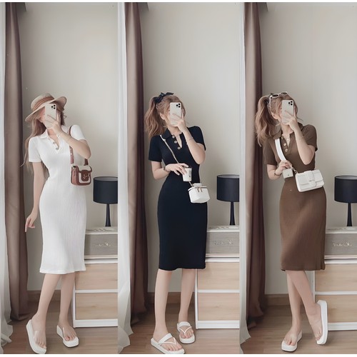 [🛒🇻🇳]Đầm Váy Nữ Body Đơn Giản Thun Kim Cương Màu Nâu Đen Trắng BY7117 – , SKU – 697_114081390 – sendo.vn 🇻🇳🛒Top1Shop🛒 🇻🇳Top1Vietnam🇻🇳 🛍🛒🇻🇳