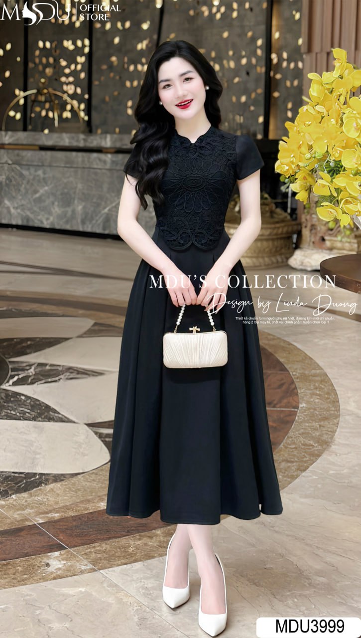 [🛒🇻🇳]Váy Dáng Xòe MDU3999 Họa Tiết Ren Thiết Kế Độc Đáo – , SKU – – mdufashion.com 🇻🇳🛒Top1Shop🛒 🇻🇳Top1Vietnam🇻🇳 🛍🛒🇻🇳