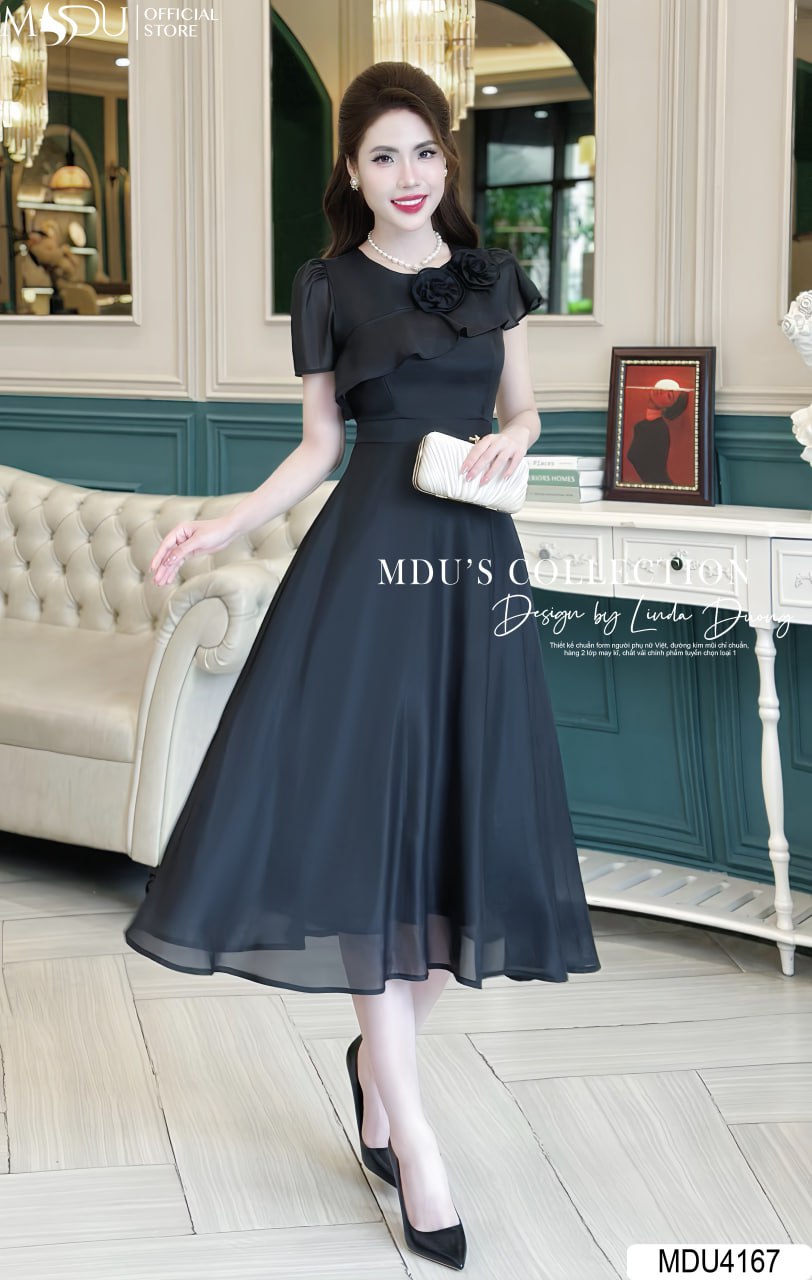 [🛒🇻🇳]Váy Thiết Kế MDU4167 – Màu Đen Quý Phái Đính Hoa Tinh Tế Cầu Kì – , SKU – – mdufashion.com 🇻🇳🛒Top1Shop🛒 🇻🇳Top1Vietnam🇻🇳 🛍🛒🇻🇳