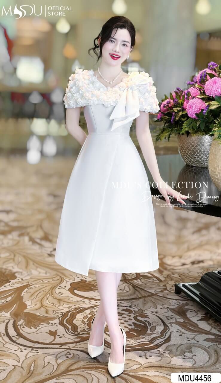 [🛒🇻🇳]Váy Thiết Kế MDU4456 Màu Trắng Nhã Nhăn Hoa Nổi Độc Đáo – , SKU – – mdufashion.com 🇻🇳🛒Top1Shop🛒 🇻🇳Top1Vietnam🇻🇳 🛍🛒🇻🇳