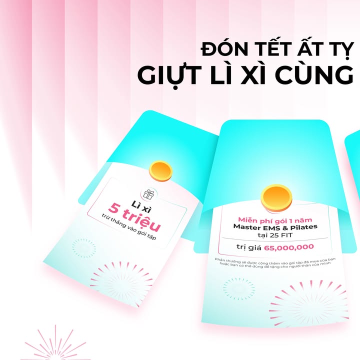 [🤼🇻🇳] 25 FIT hệ thống phòng tập công nghệ EMS Training ⚽ Top1Sport ⛹️‍♂️ – Đón Tết Ất Tỵ – Giựt Lì Xì Cùng 25 FIT nha!Tết này, 25 FIT mang đến cho bạ …
