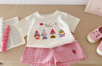 [???] Jun’s House – Chuyên quần áo cho trẻ em  ?‍?❤️️?⭐️ Chiếc set bé gái gam màu dễ thương quá
Áo chất cotton mềm mịn
Quần vải linen mát, mặc mùa nóng cho bé ạ
Giá khai xuân #129k/set
Bảng size:
Sz 73: 6-8kg
Sz  , shares-0✔️ , likes-2❤️️ , date-2025-02-08 17:24:50????????