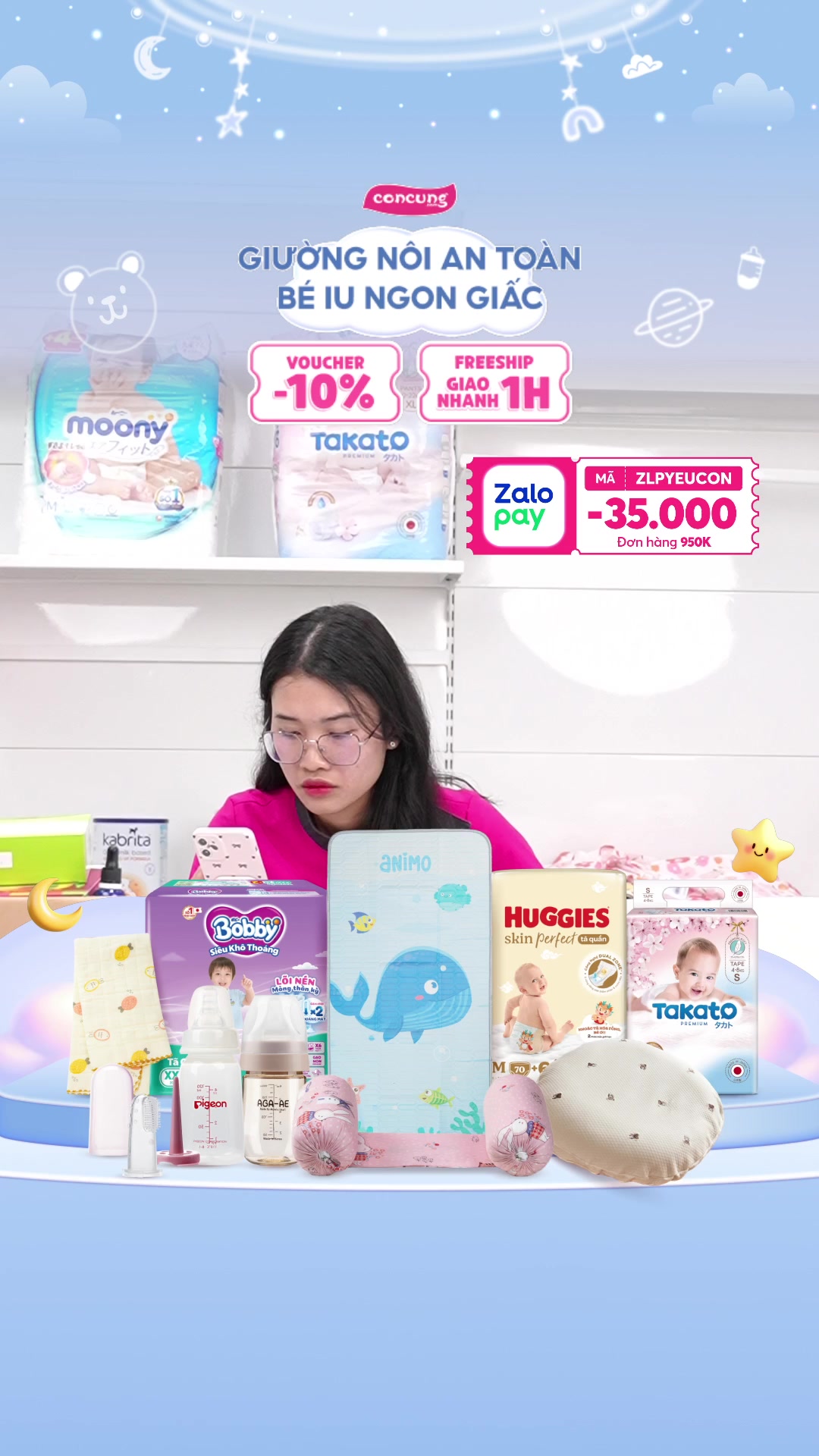 [🆕🇻🇳]  Con Cưng – Mang đến những sản phẩm tốt nhất cho trẻ em Việt Nam 😎❤️️⭐️ Xem tại ngay :
Giảm 30.000đ Bình sữa AGA-AE 180ml
Giảm 40.000đ Bình sữa AGA-AE 270ml
Giảm còn 89,000 đồng combo 2 gói Khăn ướt chiết xuất tự nhiên Aga , shares-0✔️ , likes-22❤️️ , date-2025-02-11 16:17:01🇻🇳🇻🇳🇻🇳📰🆕