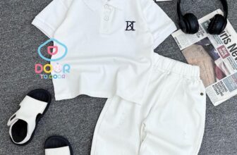 [🆕🇻🇳]  Door to door – Chuyên quần áo, giày dép và phụ kiện cho bé 😎❤️️⭐️ Set polo phom lên cực sang cho bé đi tiệc, đi chơi mà giá cực rẻ chỉ #199k/set thôi mẹ nhé!!!
Chất thun mềm mát, chất kaki co giãn nhẹ và thoáng mát.
Phom  , shares-1✔️ , likes-1❤️️ , date-2025-02-17 19:16:14🇻🇳🇻🇳🇻🇳📰🆕