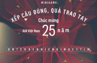 [🆕🇻🇳] AIA Việt Nam-thành viên của tập đoàn bảo hiểm nhân thọ hàng đầu thế giới ♥️️ Top1Index 📚  AIA VIỆT NAM – KỶ NIỆM 25 NĂM THÀNH LẬP
Minigame: Xếp câu đúng, quà trao tayCùng chúc mừng AIA Việt Nam tròn 25 tuổi vào ngày 22.02.2025 tới đây với c , shares-4045✔️ , likes-38K❤️️ , date-2025-02-18 19:00:05🇻🇳🇻🇳🇻🇳📰🆕