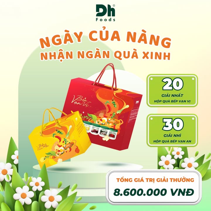 [😋🇻🇳] Dh Foods – ❤ GIA VỊ TỰ NHIÊN – HÀNH TRÌNH ĐI KHẮP VIỆT NAM VÀ VƯƠN RA THẾ GIỚI ❤ 🍔Top1Food 🍜 – 🌷MINIGAME “NGÀY CỦA NÀNG – NHẬN NGÀN QUÀ XINH”🌷



Ngày Quốc Tế Phụ Nữ 8/3  …