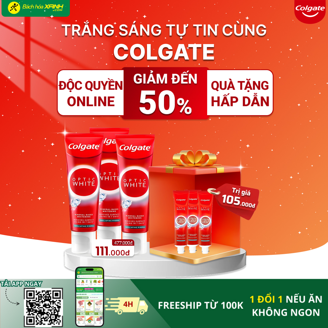 [🆕🇻🇳] Bách Hóa Xanh là chuỗi siêu thị mini chuyên bán thực phẩm tươi sống và nhu yếu phẩm của tập đoàn TGDĐ ♥️️ Top1Index 📚   Mua ngay tại: 

 TRẮNG SÁNG TỰ TIN CÙNG COLGATE – DEAL HOT GIẢM ĐẾN 50%! 

Nụ cười rạng rỡ bắt đầu từ chăm sóc răng miệng đúng cách!  Từ 24/2 – 3/3, Colga , shares-0✔️ , likes-2❤️️ , date-2025-02-26 01:30:04🇻🇳🇻🇳🇻🇳📰🆕