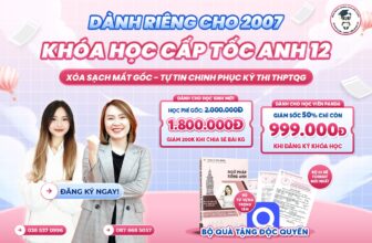 [🆕🇻🇳] Miss Ngân Panda English Class 📚 Top1Learn 📕  [DÀNH CHO 2007 MỤC TIÊU 8+] TUYỂN SINH KHÓA HỌC CẤP TỐC ANH KHỐI 12: XÓA SẠCH MẤT GỐC – TỰ TIN CHINH PHỤC KỲ THI THPTQG
Đăng ký tư vấn MIỄN PHÍ, nhận n , shares-0✔️ , likes-23❤️️ , date-2025-02-26 04:11:28🇻🇳🇻🇳🇻🇳📰🆕
