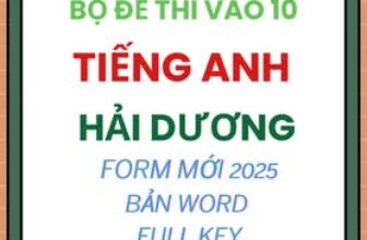 [🆕🇻🇳] Tailieu247.net – Chuyên tài liệu file word 📚 Top1Learn 📕 BỘ ĐỀ THI VÀO 10 MÔN TIẾNG ANH TỈNH HẢI DƯƠNG FORM MỚI 2025 (BẢN WORD CÓ KEY) SỐ LƯỢNG: 20 ĐỀ BẢN WORD 100% CHỈNH SỬA DỄ DÀNG TÁCH RIÊNG FILE ĐỀ VÀ FILE ĐÁ , shares-0✔️ , likes-0❤️️ , date-2025-03-04 16:29:20🇻🇳🇻🇳🇻🇳📰🆕