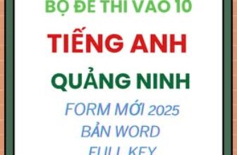 [🆕🇻🇳] Tailieu247.net – Chuyên tài liệu file word 📚 Top1Learn 📕 BỘ ĐỀ THI VÀO 10 MÔN TIẾNG ANH TỈNH QUẢNG NINH FORM MỚI 2025 (BẢN WORD CÓ KEY) SỐ LƯỢNG: 25 ĐỀ BẢN WORD 100% CHỈNH SỬA DỄ DÀNG ĐẦY ĐỦ KEY ĐÁP ÁN, shares-0✔️ , likes-0❤️️ , date-2025-03-03 17:19:09🇻🇳🇻🇳🇻🇳📰🆕