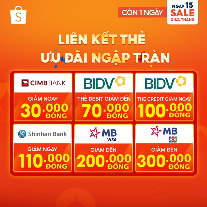 [🛍️🇻🇳] Shopee Việt Nam 🛍️ Top1Shop ❤️️ – NGẬP TRÀN SALE GIỮA THÁNG CÙNG THẺ NGÂN HÀNGhttps://s.shopee.vn/2B0ffyGmnALiên kế …