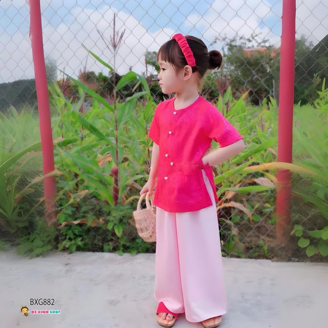 [🛒🇻🇳][TẶNG KÈM CÀI] Set áo bà ba vân hoa dễ thương cho bé gái BXG882 – Bé Xinh Shop , SKU – – bexinhshop.vn 🇻🇳🛒Top1Shop🛒 🇻🇳Top1Vietnam🇻🇳 🛍🛒🇻🇳