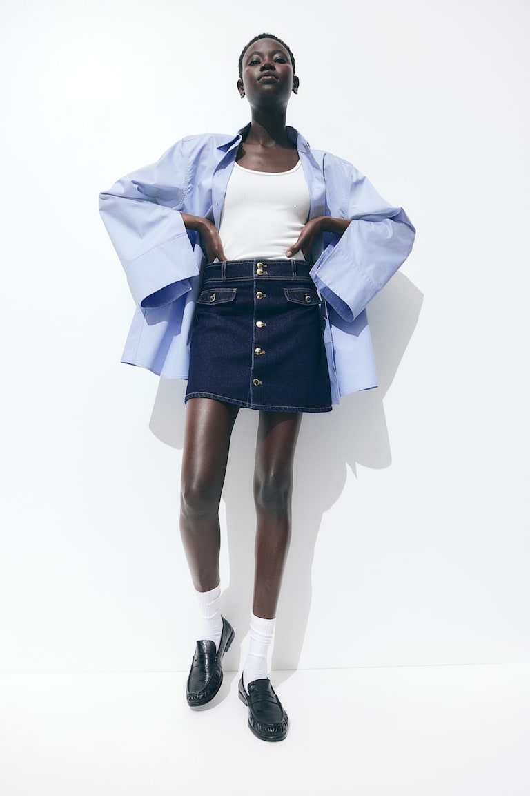 [🛒🇻🇳]Chân váy mini chữ A – H&M , SKU – 1278173001 – www2.hm.com 🇻🇳🛒Top1Shop🛒 🇻🇳Top1Vietnam🇻🇳 🛍🛒🇻🇳