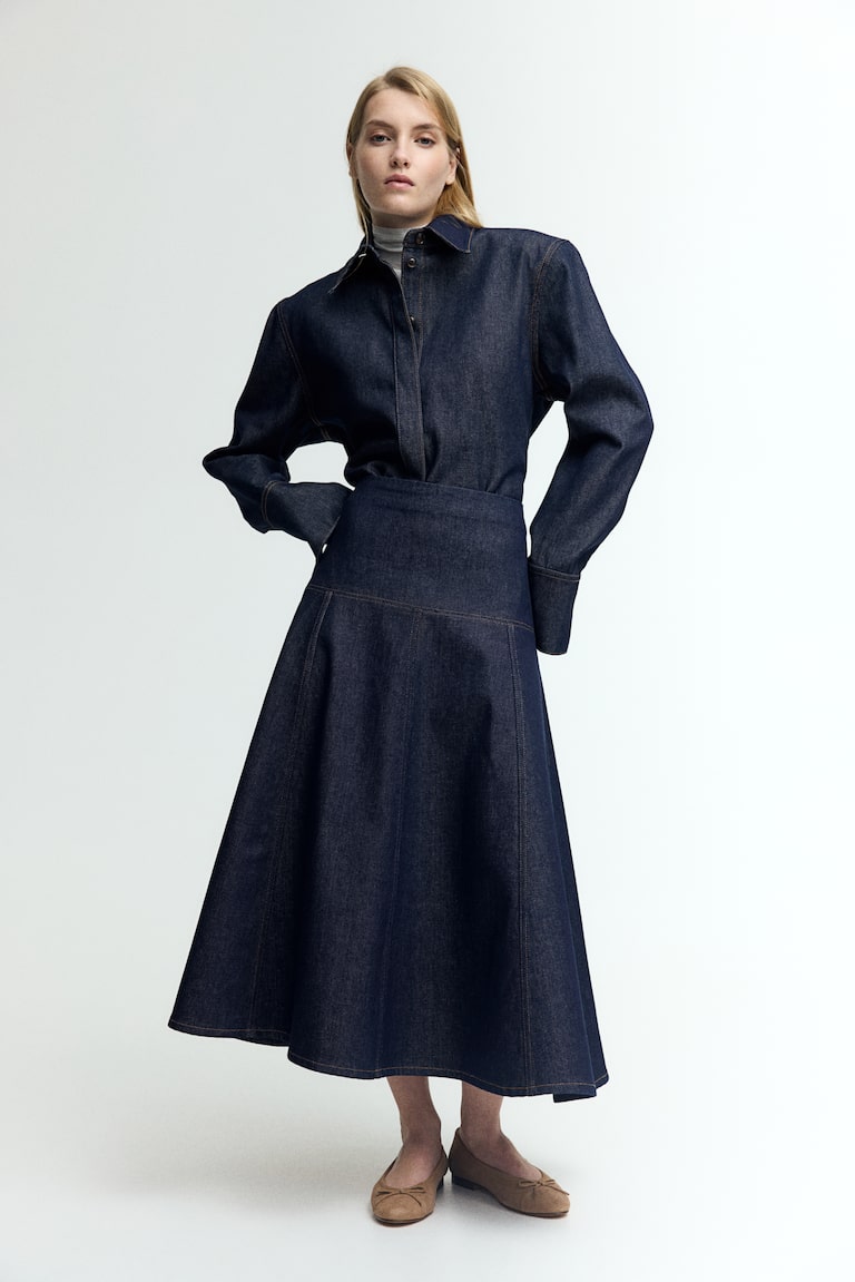 [🛒🇻🇳]Chân váy denim chữ A – H&M , SKU – 1284973002 – www2.hm.com 🇻🇳🛒Top1Shop🛒 🇻🇳Top1Vietnam🇻🇳 🛍🛒🇻🇳