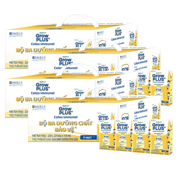 [🛒🇻🇳]Combo 4 Thùng Thực phẩm bổ sung sữa dinh dưỡng pha sẵn GrowPLUS+ Colos Immunel, 4x110ml (trên 1 tuổi) – GrowPLUS+ Colos Immunel , SKU – 7175000000002 – concung.com 🇻🇳🛒Top1Shop🛒 🇻🇳Top1Vietnam🇻🇳 🛍🛒🇻🇳