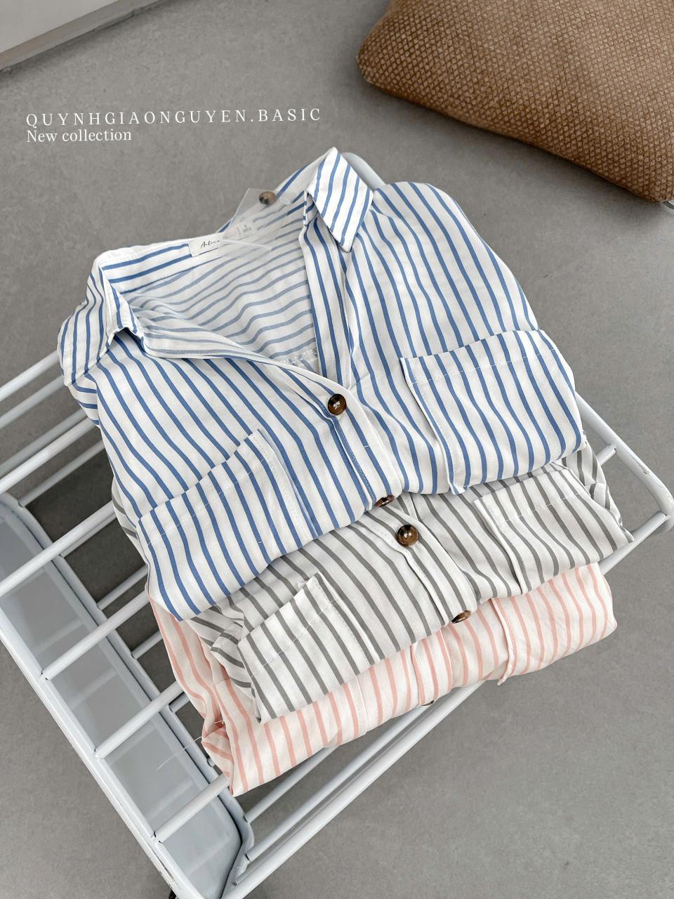 [🛒🇻🇳]Áo sơ mi sọc ( XÁM ) – , SKU – – quynhgiaonguyen.vn 🇻🇳🛒Top1Shop🛒 🇻🇳Top1Vietnam🇻🇳 🛍🛒🇻🇳
