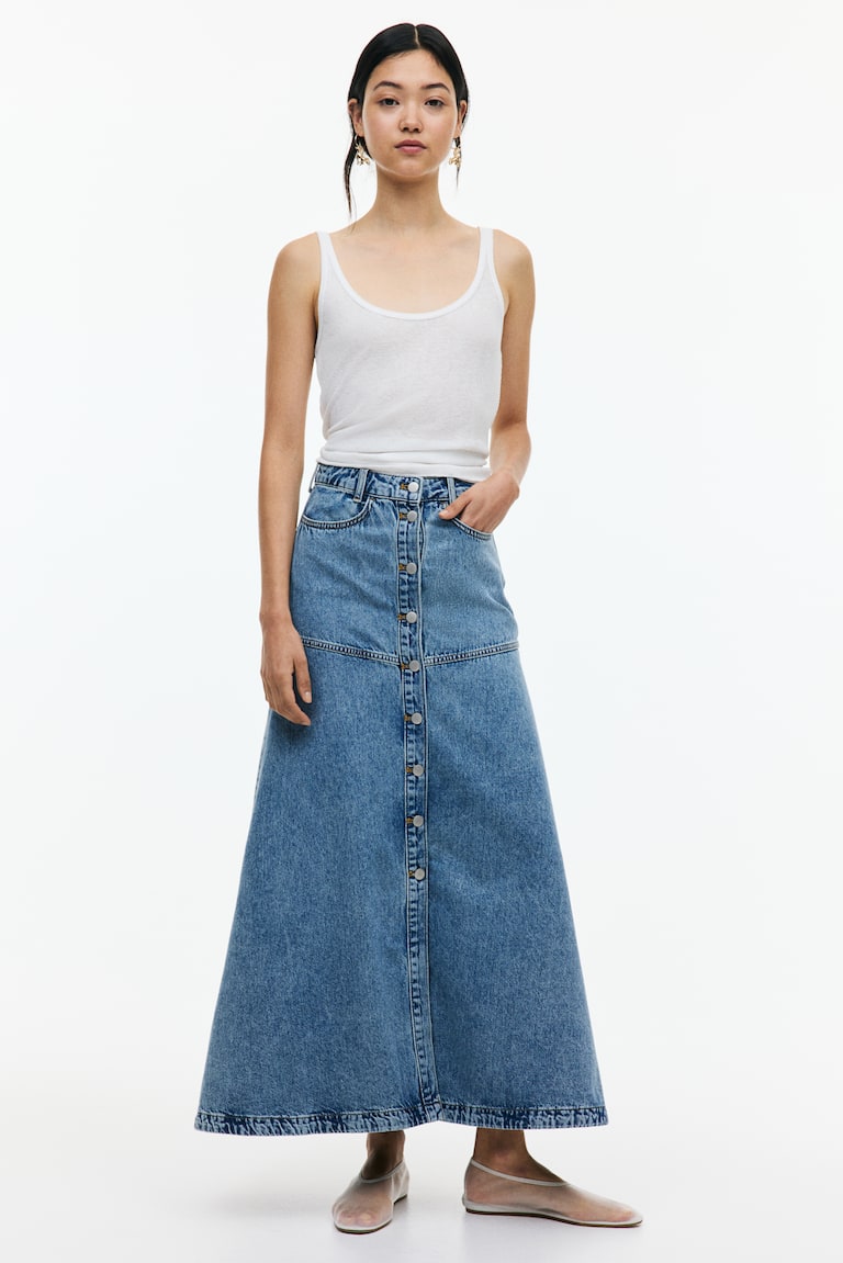 [🛒🇻🇳]Chân váy denim chữ A – H&M , SKU – 1269534001 – www2.hm.com 🇻🇳🛒Top1Shop🛒 🇻🇳Top1Vietnam🇻🇳 🛍🛒🇻🇳