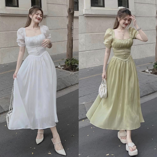 [🛒🇻🇳]Đầm Váy Maxi Dài Tay Phồng Nhún Ngực Đính Nút Bọc Trắng & Xanh Pastel Nàng Thơ Nhẹ Nhàng BY7151 – , SKU – 33_114122290 – sendo.vn 🇻🇳🛒Top1Shop🛒 🇻🇳Top1Vietnam🇻🇳 🛍🛒🇻🇳