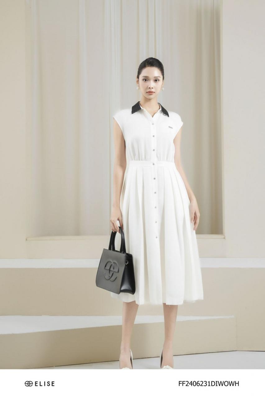 [🛒🇻🇳]ĐẦM TRẮNG CHÂN DẬP LY CỔ PK ĐEN – , SKU – FF2406231DIWOWH – elise.vn 🇻🇳🛒Top1Shop🛒 🇻🇳Top1Vietnam🇻🇳 🛍🛒🇻🇳