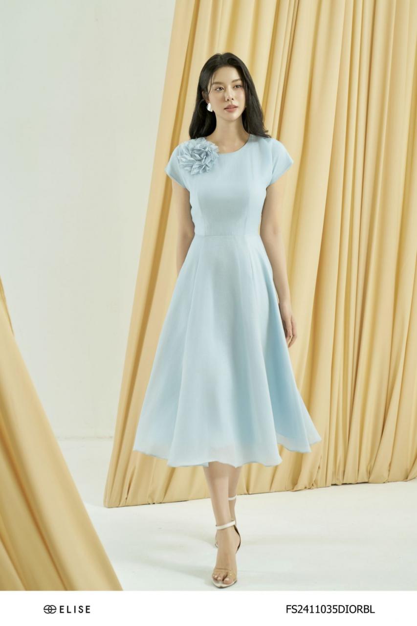 [🛒🇻🇳]ĐẦM TƠ XANH GHI ĐÍNH HOA VAI – , SKU – FS2411035DIORBL – elise.vn 🇻🇳🛒Top1Shop🛒 🇻🇳Top1Vietnam🇻🇳 🛍🛒🇻🇳