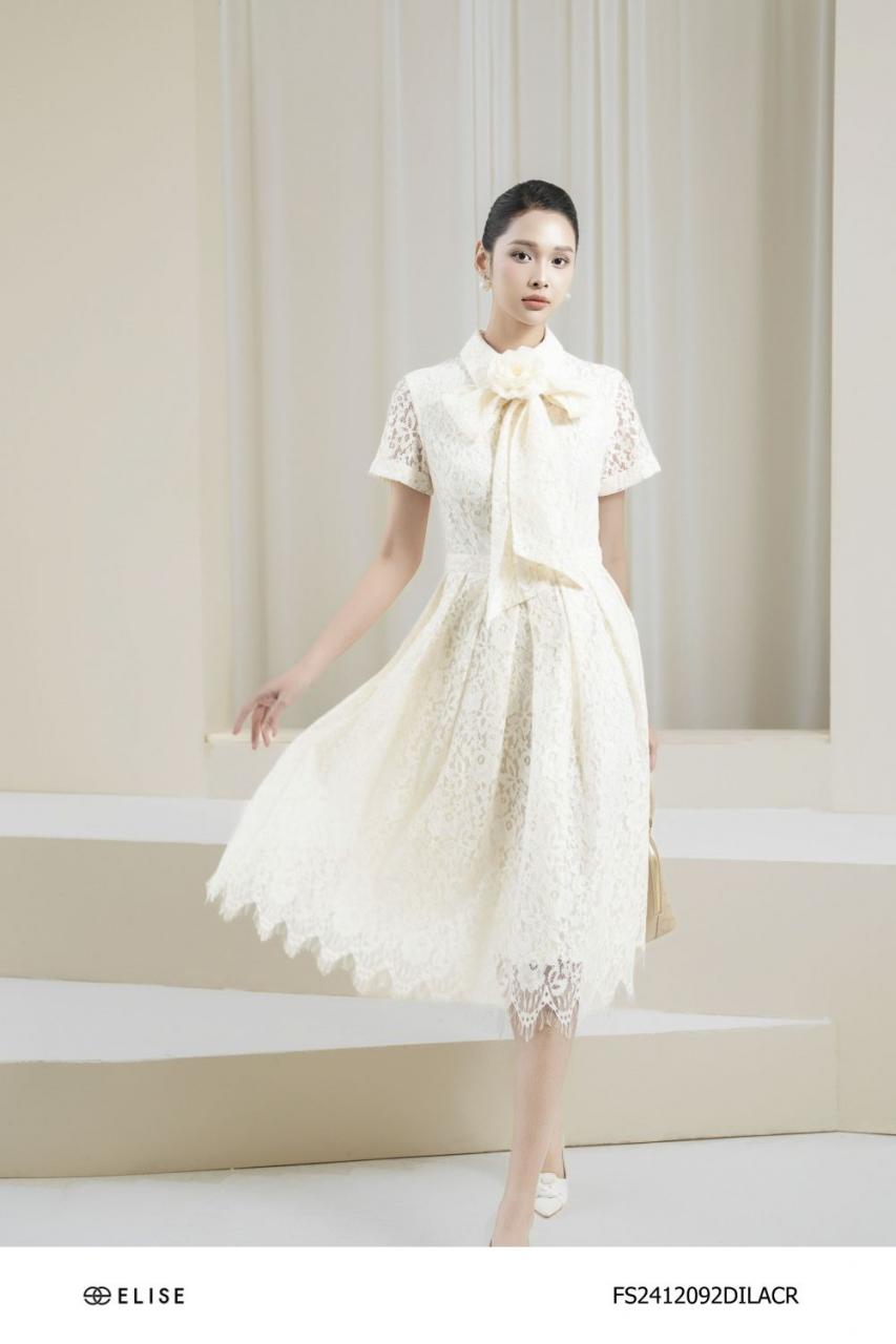 [🛒🇻🇳]ĐẦM REN HOA KEM DÂY NƠ CỔ – , SKU – FS2412092DILACR – elise.vn 🇻🇳🛒Top1Shop🛒 🇻🇳Top1Vietnam🇻🇳 🛍🛒🇻🇳