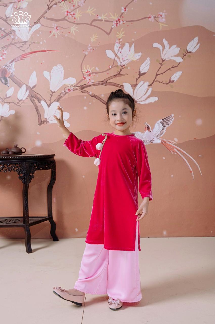 [🛒🇻🇳]Áo Dài Nhung The Bé Gái Màu Hồng Tinh Tế, Sang Trọng, Dịu Dàng | Crown Space CKGL9942201/CKGL9942202 – Crown Space , SKU – CKGL9942201.P.4 – crownspace.vn 🇻🇳🛒Top1Shop🛒 🇻🇳Top1Vietnam🇻🇳 🛍🛒🇻🇳