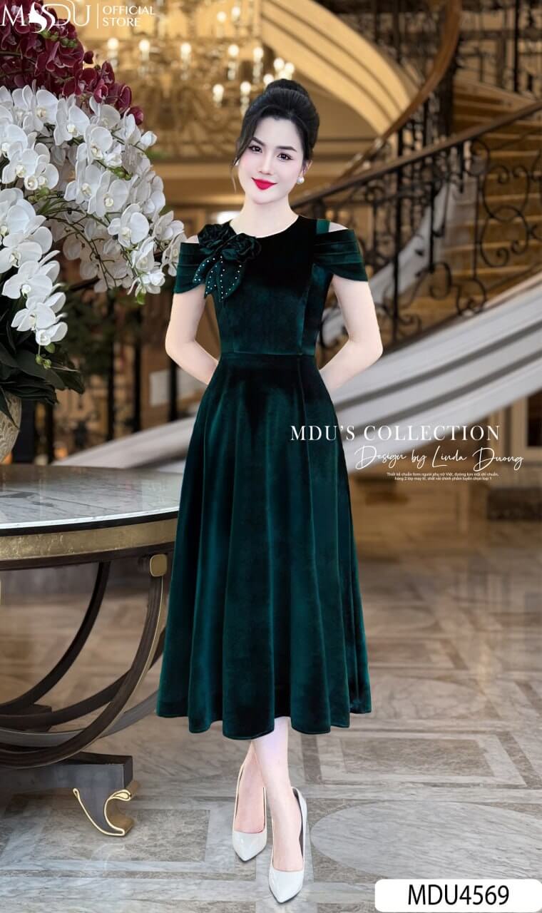 [🛒🇻🇳]Váy Thiết Kế MDU4569 Màu Xanh Rêu Cùng Đường Cắt Khéo Léo – , SKU – – mdufashion.com 🇻🇳🛒Top1Shop🛒 🇻🇳Top1Vietnam🇻🇳 🛍🛒🇻🇳