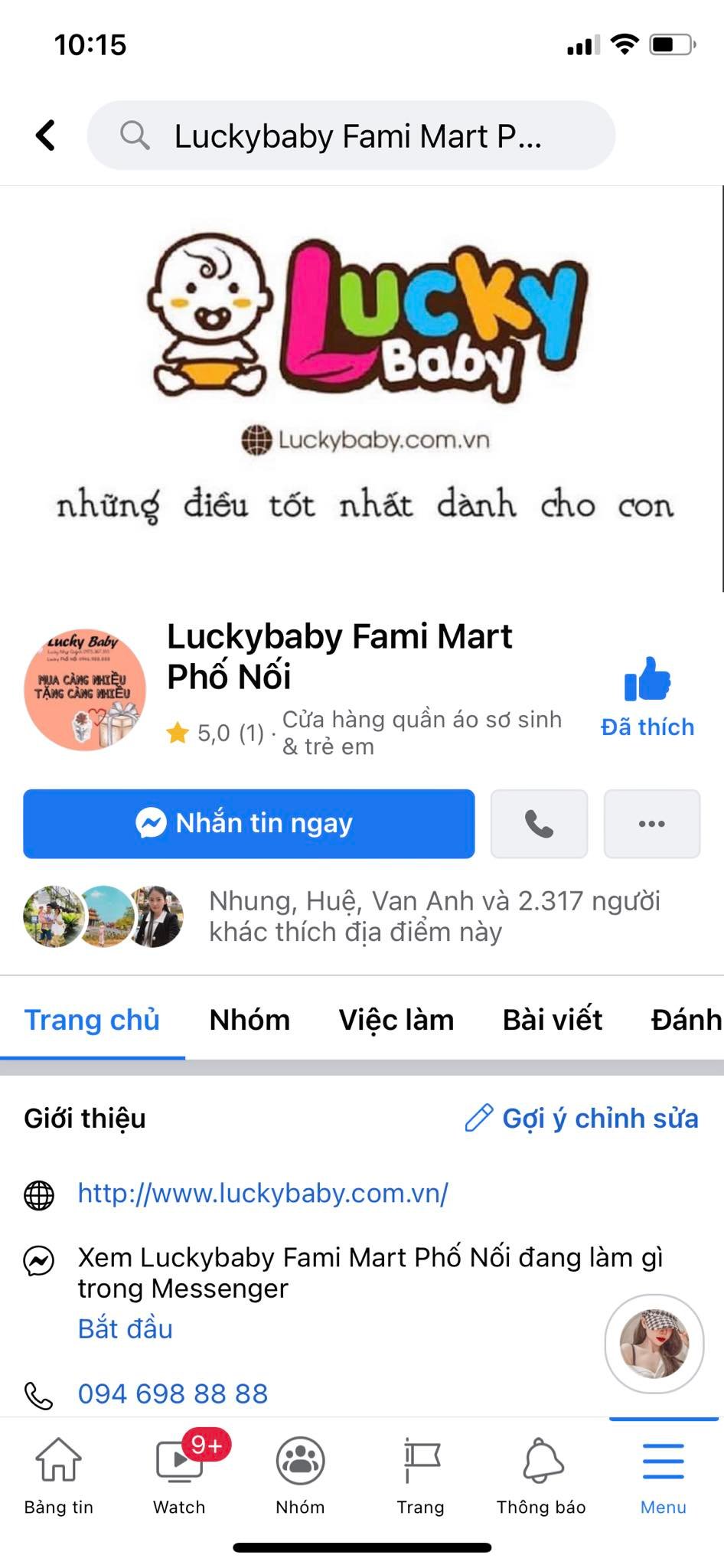 [🆕🇻🇳] Lucky Style For Kids 🧑‍🧒❤️️👶⭐️ Từ giờ shop sẽ đăng mẫu Quần áo ở Page Luckybaby Fami Mart Phố Nối ạ .
Các mom theo dõi page để cập nhật mẫu quần áo nha .
Link page : 
Cảm ơn các mom đã đ , shares-0✔️ , likes-1❤️️ , date-2021-11-30 17:18:06🇻🇳🇻🇳🇻🇳📰🆕