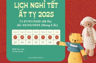 [🆕🇻🇳] Bobi Craft – Thỏa sức sắm đồ cho Bé Yêu 🧑‍🧒❤️️👶⭐️  THÔNG BÁO LỊCH NGHỈ TẾT NGUYÊN ĐÁN 2025
Hòa trong không khí rộn ràng, tất bật cuối năm, Bobi Craft xin trân trọng thông báo thời gian nghỉ Tết Âm lịch nh , shares-0✔️ , likes-5❤️️ , date-2025-01-20 16:00:11🇻🇳🇻🇳🇻🇳📰🆕