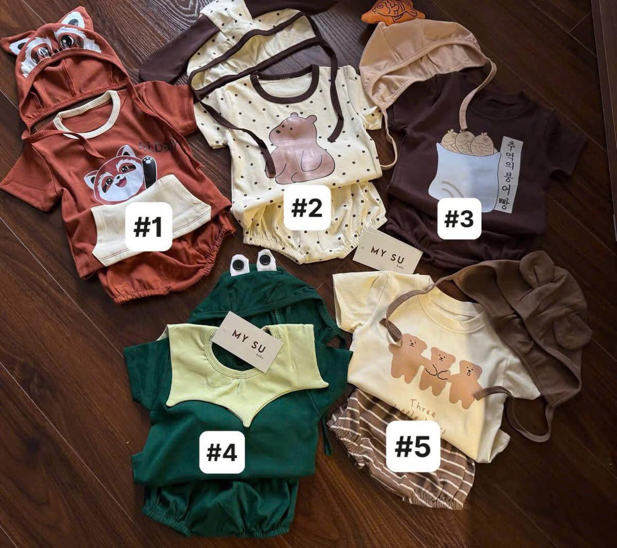 [🆕🇻🇳] Baby Closet luôn muốn được đồng hành cùng các mom chăm sóc, bảo vệ và yêu thương các con 🧑‍🧒❤️️👶⭐️  HÀNG MỚI VỀ
Sẵn ship size S (6-8kg)
Dư 2 set: 1 set số #2 và 1 set số #4 thui ạ
Ưu tiên mẹ nào ib đầy đủ thông tin giao hàng nhé ạ
, shares-1✔️ , likes-2❤️️ , date-2025-03-14 23:15:15🇻🇳🇻🇳🇻🇳📰🆕