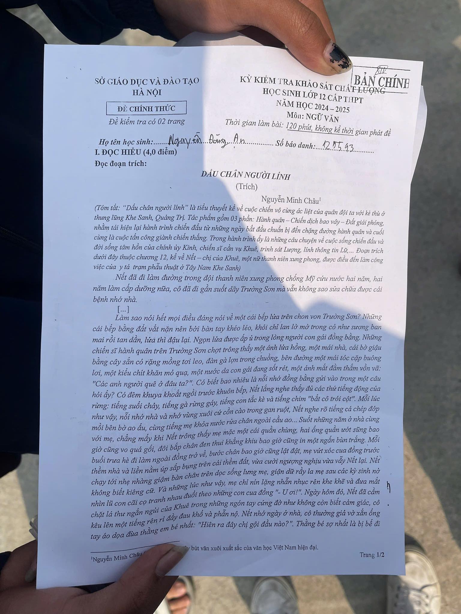 [🆕🇻🇳] Thầy Vũ Ngọc Anh – chuyên luyện thi Vật Lý lớp 10,11,12 📚 Top1Learn 📕 ĐỀ KSCL MÔN NGỮ VĂN – SỞ HÀ NỘI 2025 (Vừa thi sáng nay) 

 Các em tham khảo, đủ 500 tim Thầy chữa nhé 
 , shares-29✔️ , likes-674❤️️ , date-2025-03-21 16:39:13🇻🇳🇻🇳🇻🇳📰🆕