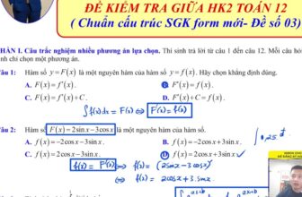 [🆕🇻🇳] Mclass – Lớp Học Livestream 📚 Top1Learn 📕 [ QUAN TRỌNG]- Chữa đề thi GIỮA HK2 (Đề số 03) nắm chắc 9+ Toán 2025
Các em 2K7, 2K8, 2K9 đky khóa XPS, TỔNG ÔN+ LUYỆN ĐỀ CẤP TỐC thì inboc thầy tư vấn ch , shares-0✔️ , likes-432❤️️ , date-2025-03-03 03:58:35🇻🇳🇻🇳🇻🇳📰🆕