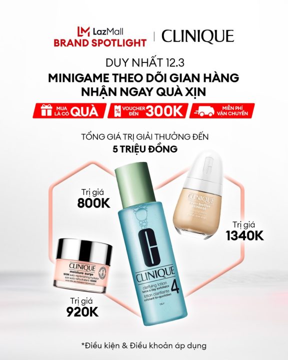 [🛍️🇻🇳] Lazada là trang mua sắm trực tuyến uy tín hàng đầu tại Việt Nam 🛍️ Top1Shop ❤️️ – [𝐌𝐈𝐍𝐈𝐆𝐀𝐌𝐄] CLINIQUE – NGÀY THƯƠNG HIỆU TỎA SÁNGChỉ với 3 b …