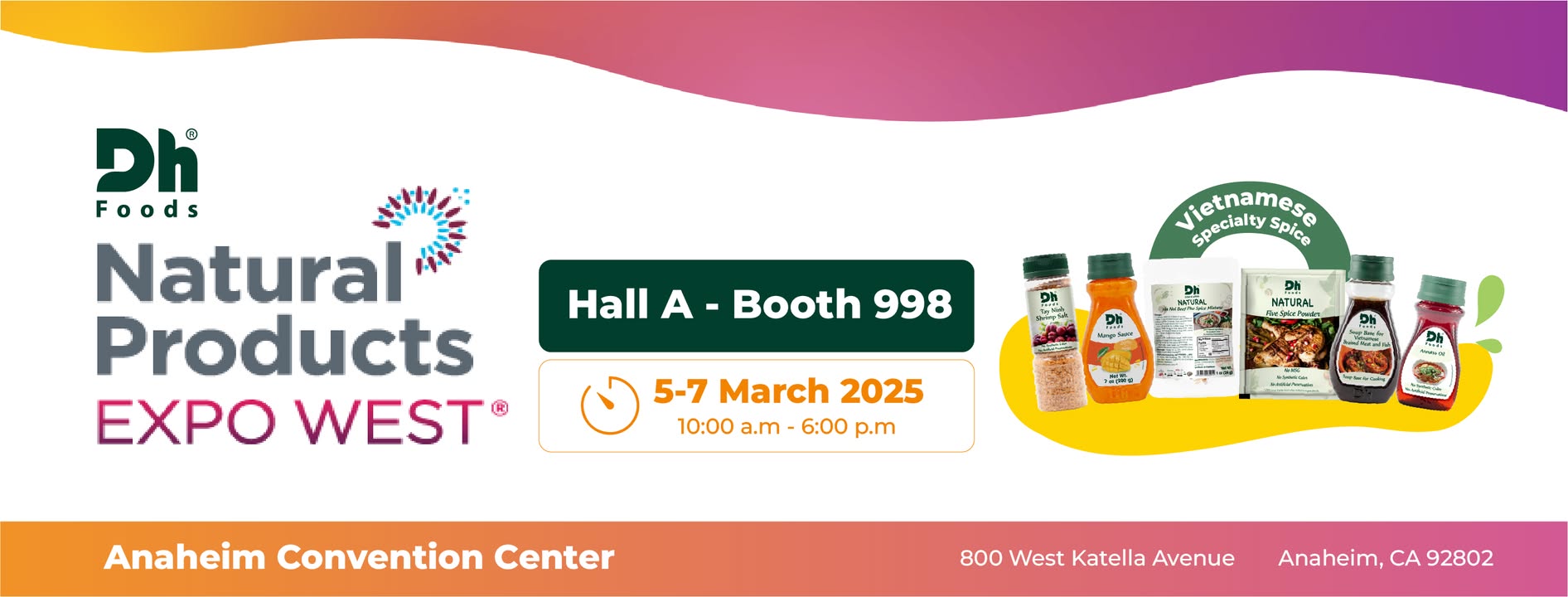 [😋🇻🇳] Dh Foods – ❤ GIA VỊ TỰ NHIÊN – HÀNH TRÌNH ĐI KHẮP VIỆT NAM VÀ VƯƠN RA THẾ GIỚI ❤ 🍔Top1Food 🍜 – 🎉 Đầu tháng 3 này, Dh Foods có hẹn cùng Natural Products Expo West 2025! 



✨ Sự k …