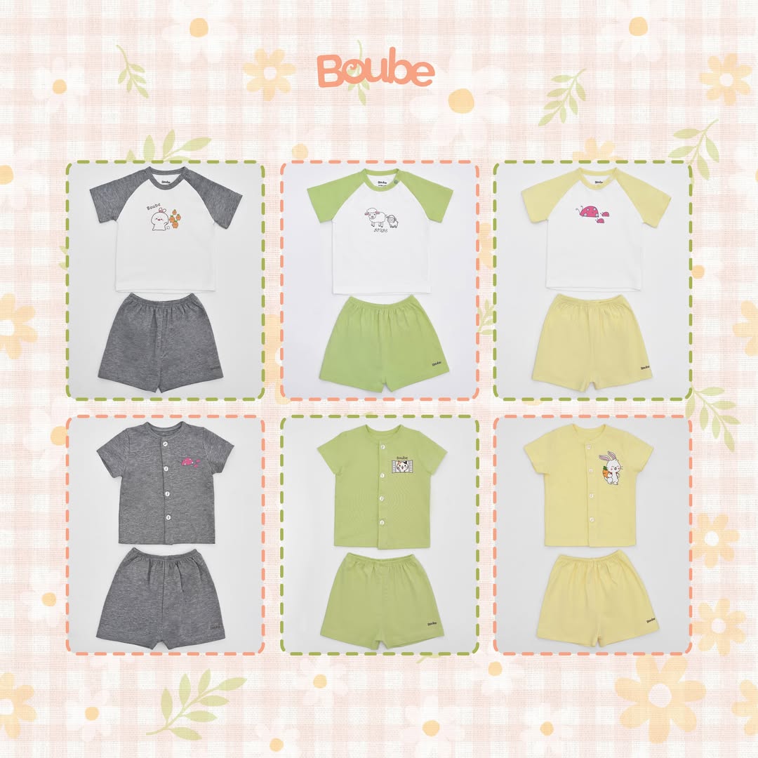 [🆕🇻🇳] Boube – Newborn & Baby Clothes – The Best for Babies 🧑‍🧒❤️️👶⭐️  Bảng màu xinh xắn cho bộ cộc của BOUBE hiện đã có trên các kênh mua sắm của BOUBE rồi đó mẹ nha. Mẹ thích kiểu dáng cài cúc cổ hay cài cúc giữa nhỉ, hãy g , shares-1✔️ , likes-4❤️️ , date-2025-03-15 02:30:03🇻🇳🇻🇳🇻🇳📰🆕